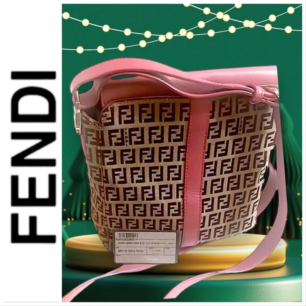 FENDI Tan and Pink Crossbody Bag - Picture 14 of 15